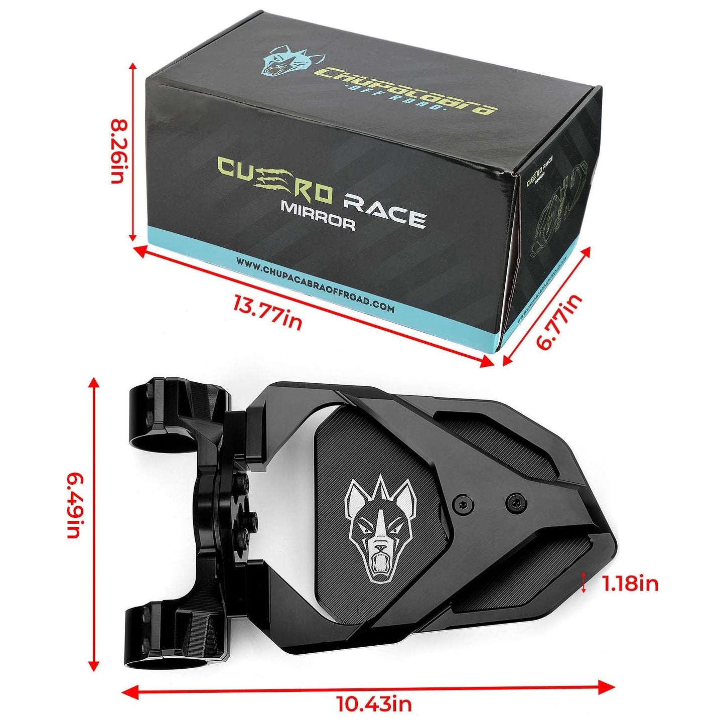 Cuero Race UTV Side Mirror (Pair)