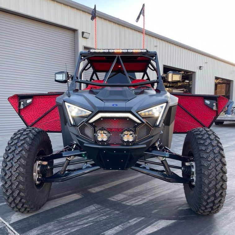 Polaris RZR Pro R 4 Raw Dominator Roll Cage with Roof