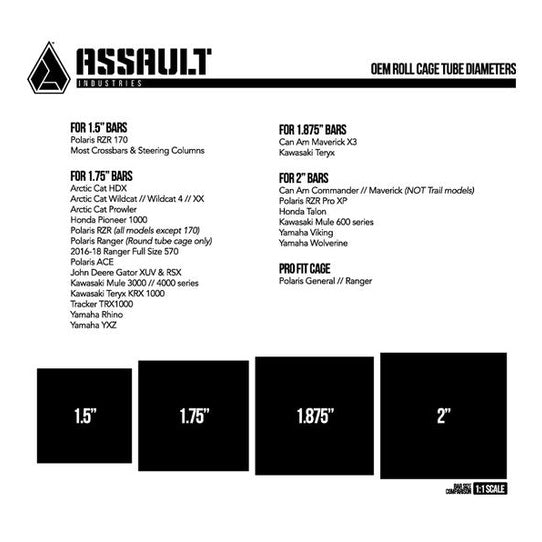 Assault Industries Sidewinder Convex Side Mirrors
