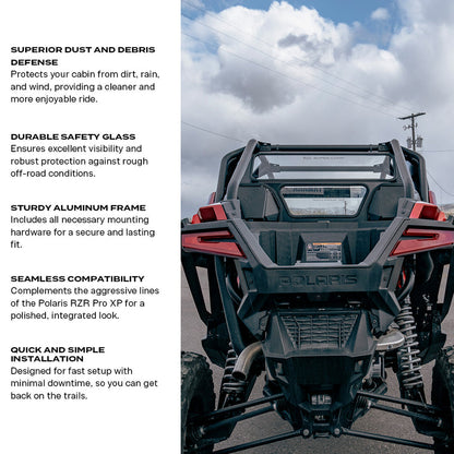 Polaris Pro XP Rear Windshield