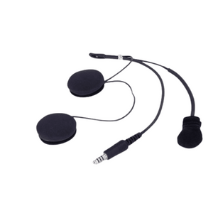 Rugged Radios IMSA Wired Open Face Helmet Kit with M102 Military Mic and Speakers