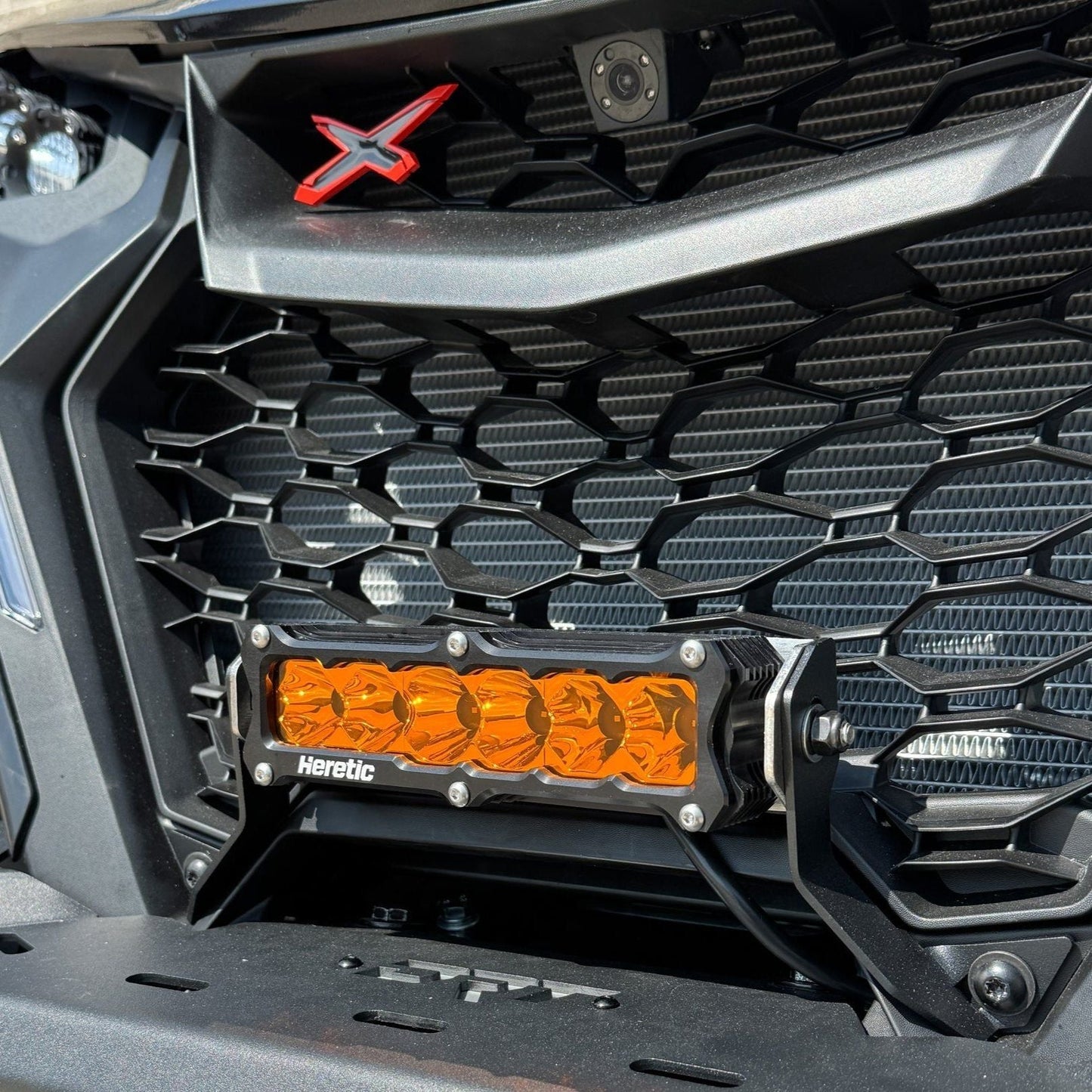 Can Am Maverick R Lower Grill 6" Light Bar Kit