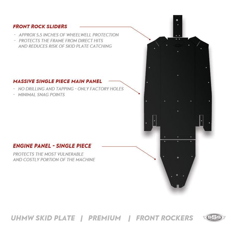 Polaris RZR Pro XP 4 Premium UHMW Skid Plate