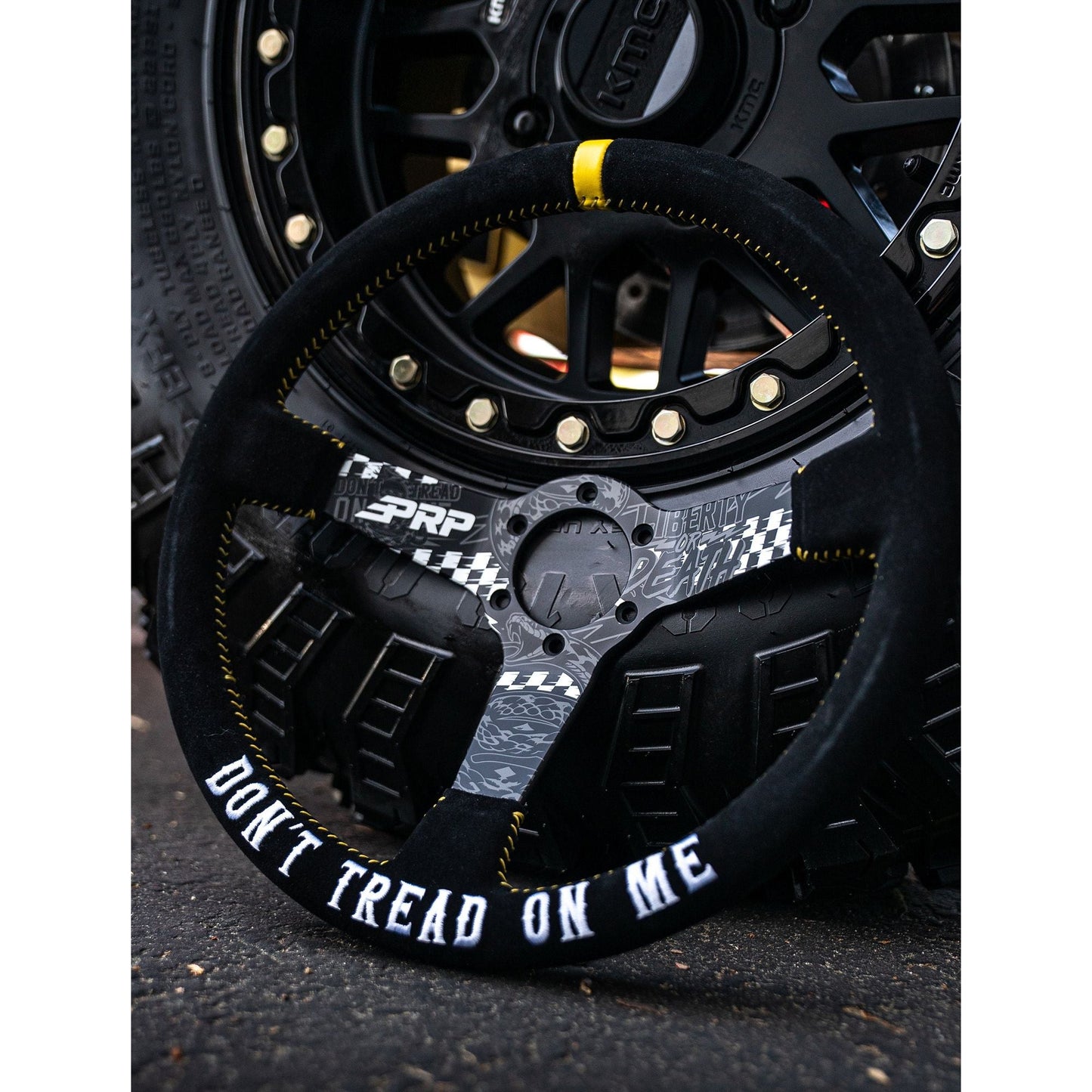 Don't Tread On Me Deep Dish Steering Wheel