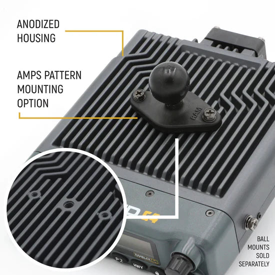 Rugged Radios Radio Kit Lite - Rambler G4 GMRS Band Mobile Radio with Stealth Antenna