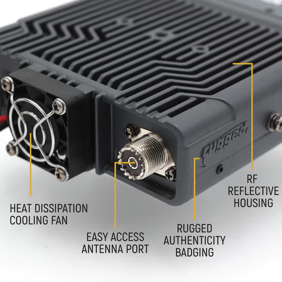 Rugged Radios Radio Kit Lite - Rambler G4 GMRS Band Mobile Radio with Stealth Antenna