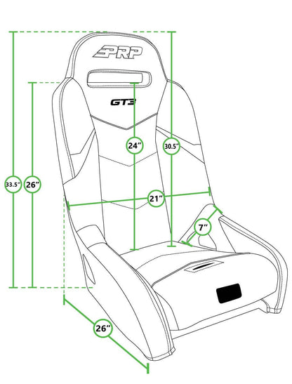 GT3 Suspension Seats Kit for Honda Talon (Pair)