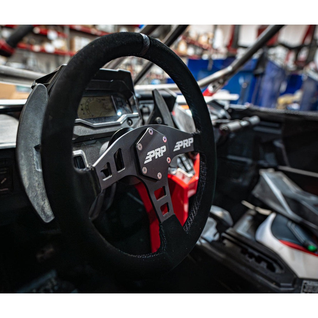 PRP Flat Steering Wheel - Suede