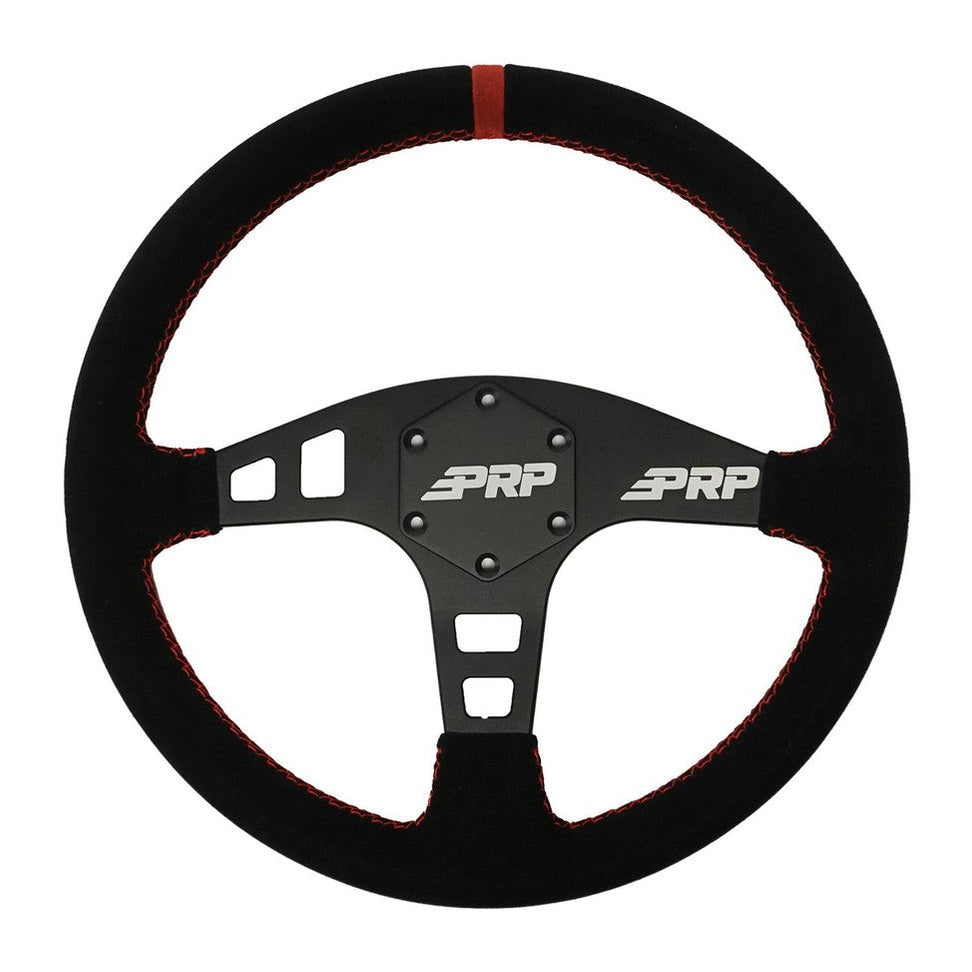 PRP Flat Steering Wheel - Suede