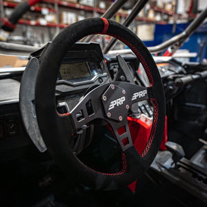 PRP Flat Steering Wheel - Suede