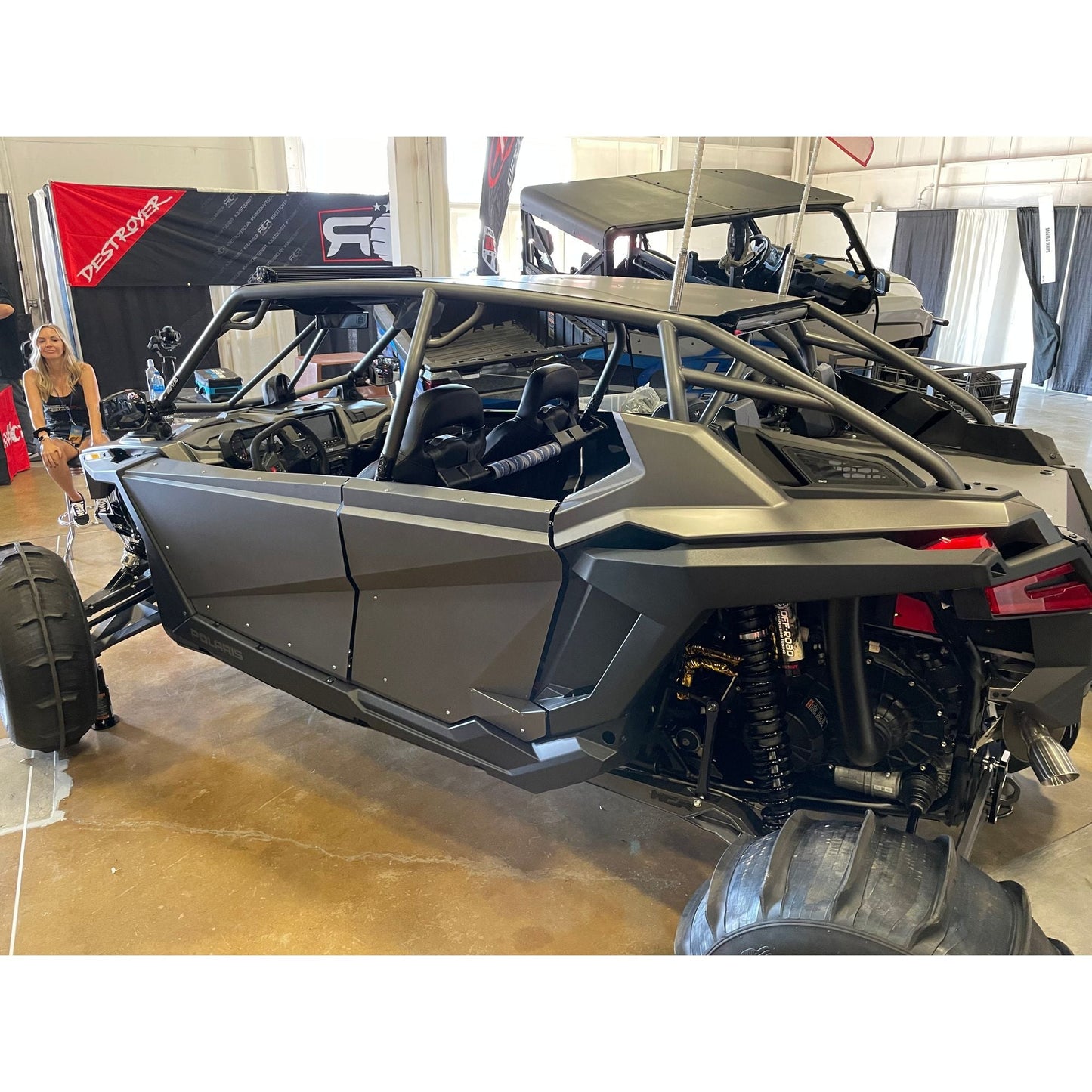 Polaris RZR Pro XP 4 Raw Dominator Cage with Roof
