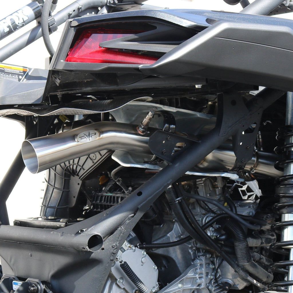 Can Am X3 3" Bazooka Race Pipe with Bullet Muffler Exhaust