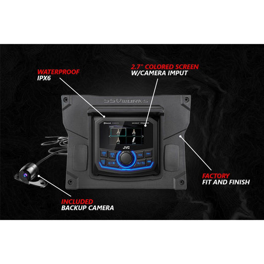Kawasaki KRX V-Sepc 3 Speaker Audio Kit with JVC