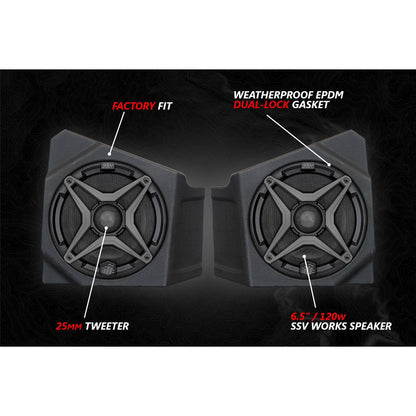 Kawasaki KRX A-Spec 3 Speaker Audio Kit