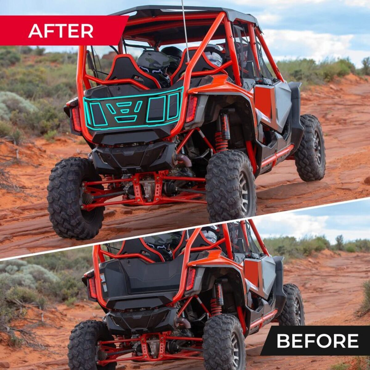 Kemimoto Honda Talon 1000R UTV Bed Tailgate & Door Bags