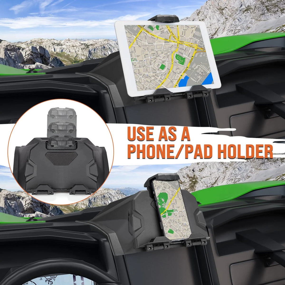Kemimoto Kawasaki Teryx KRX 1000 Electric Device Tablet Holder
