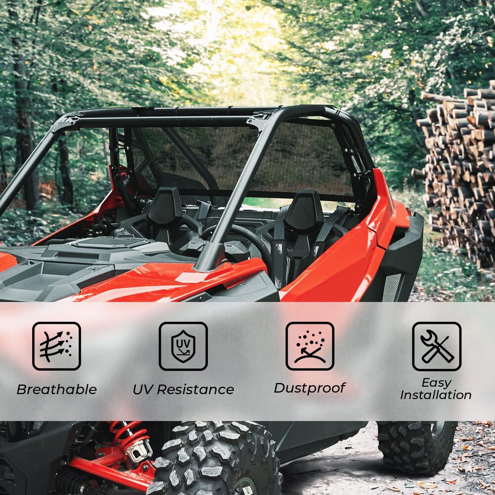 Kemimoto Polaris RZR Pro R Soft Rear Window Net Mesh