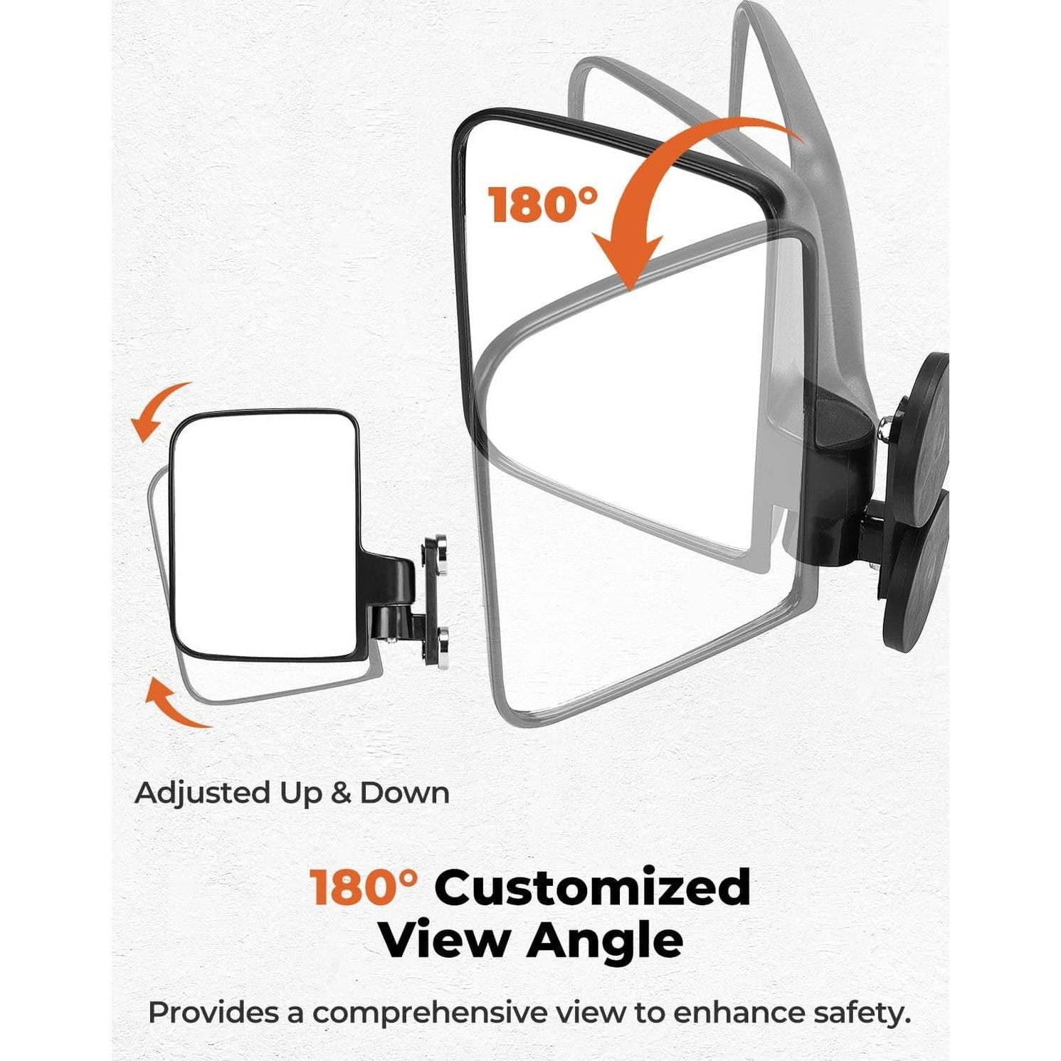 Kemimoto UTV Golf Cart Tractor Forklifts 220Lbs Magnetic Side Mirrors