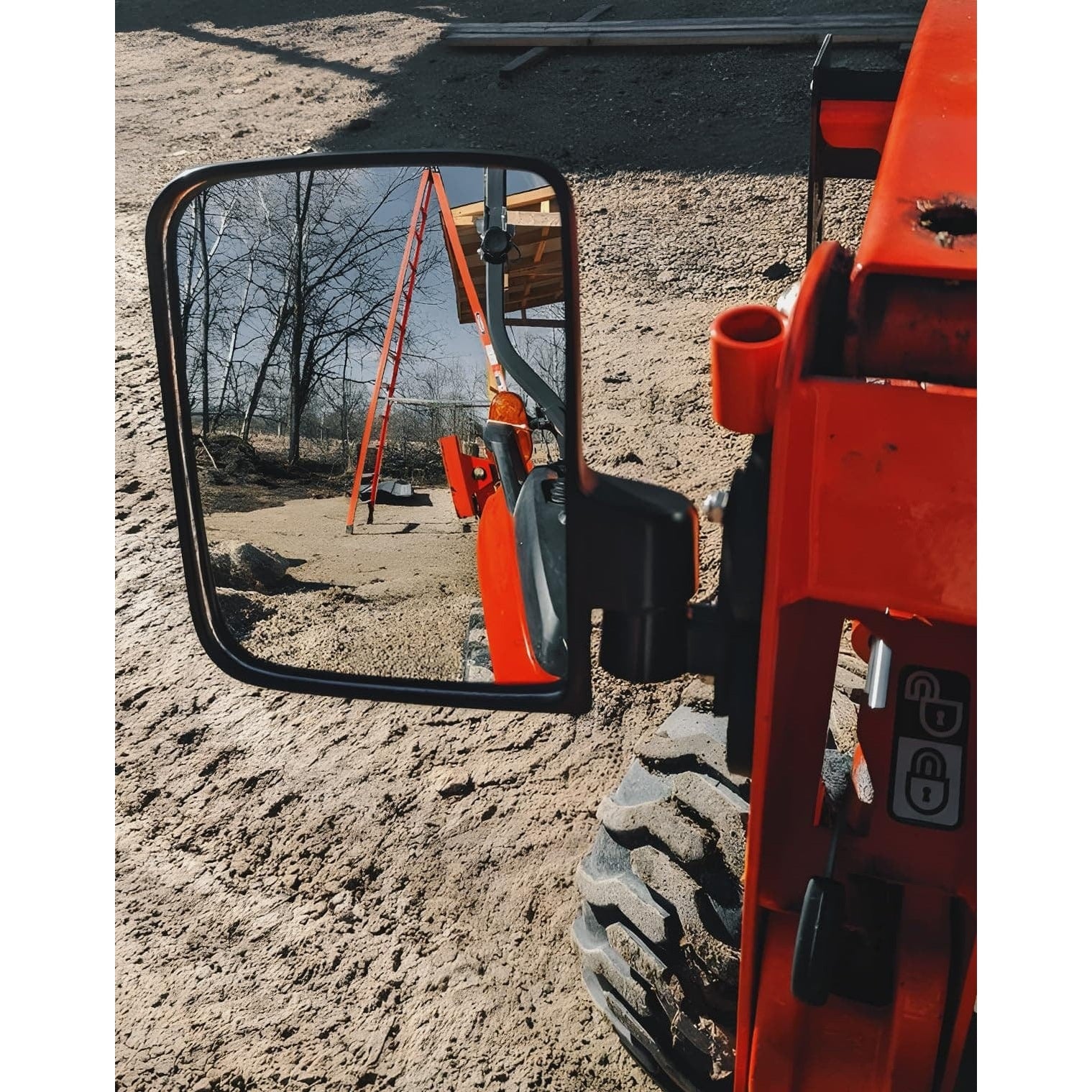 Kemimoto UTV Golf Cart Tractor Forklifts 220Lbs Magnetic Side Mirrors
