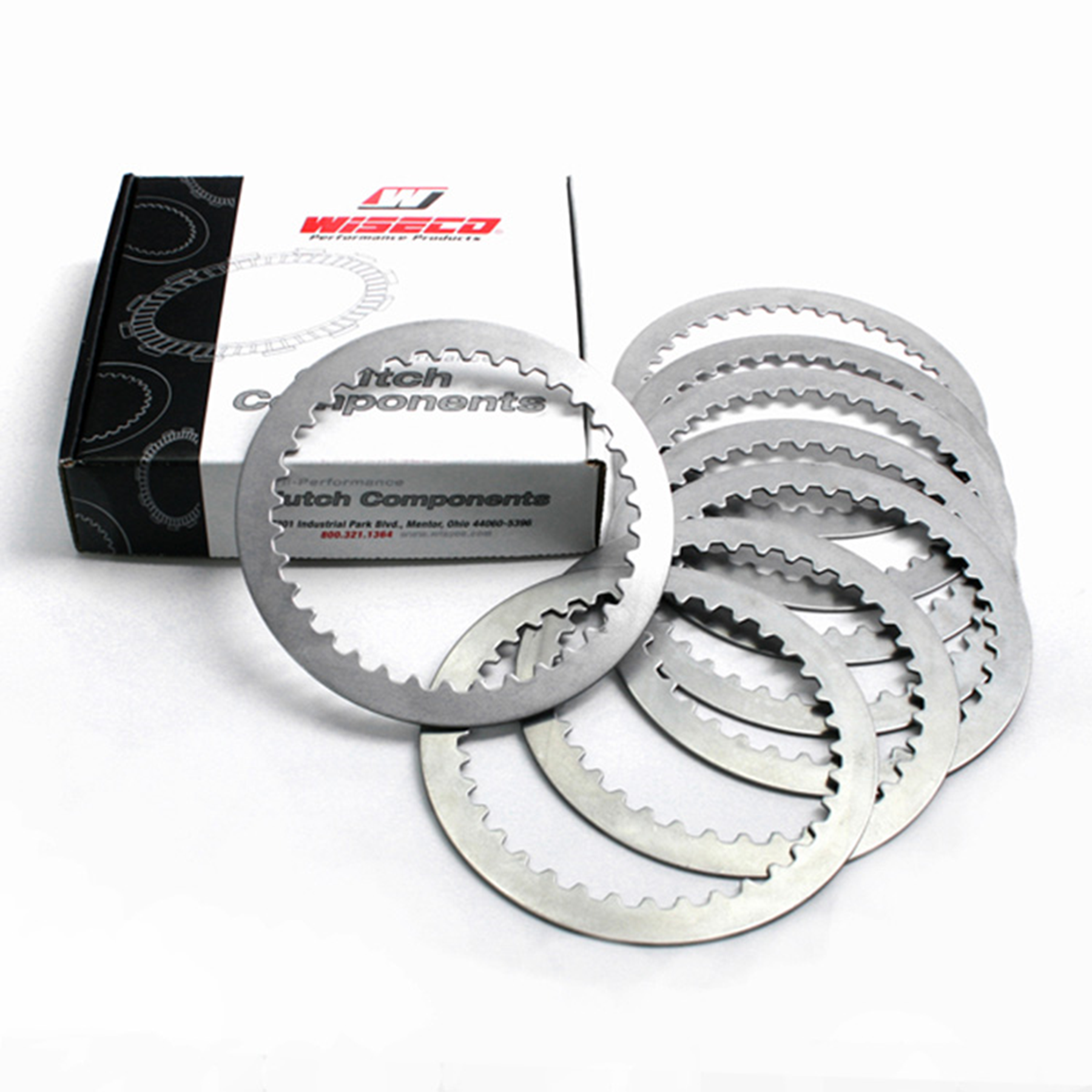 Wiseco Clutch Plate Kit with 8 Steel Plates (Part WPPS023)
