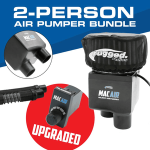 Rugged Radios MAC Air 2-Person Helmet Air Pumper Bundle