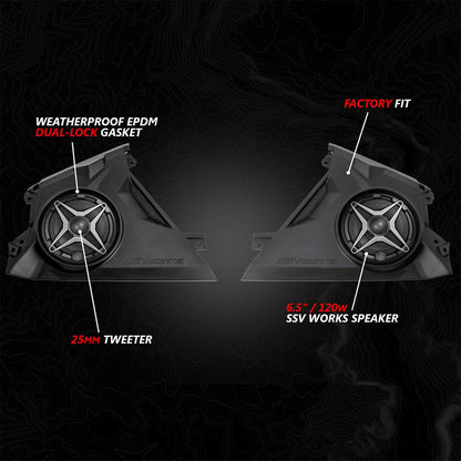 Can Am Maverick R Phase 4 A-Spec 800 Watt 5 Speaker System