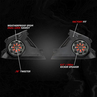 Can Am Maverick R Front Dash 6.5" Speaker Panels