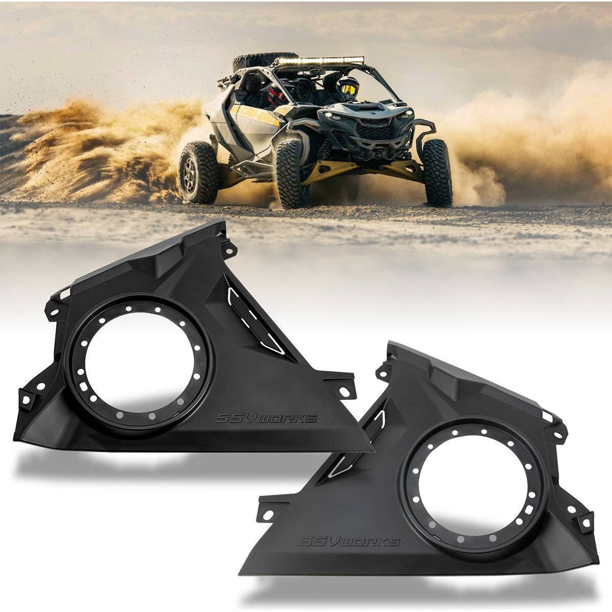Can Am Maverick R Front Dash 6.5" Speaker Panels