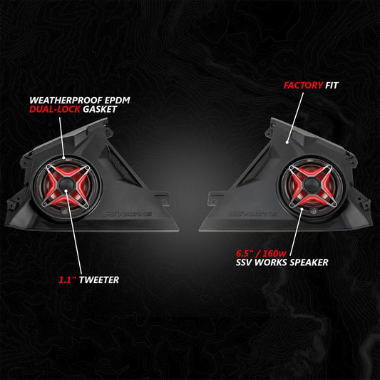 Can Am Maverick R Phase 5 V-Spec 1650 Watt 6 Speaker System