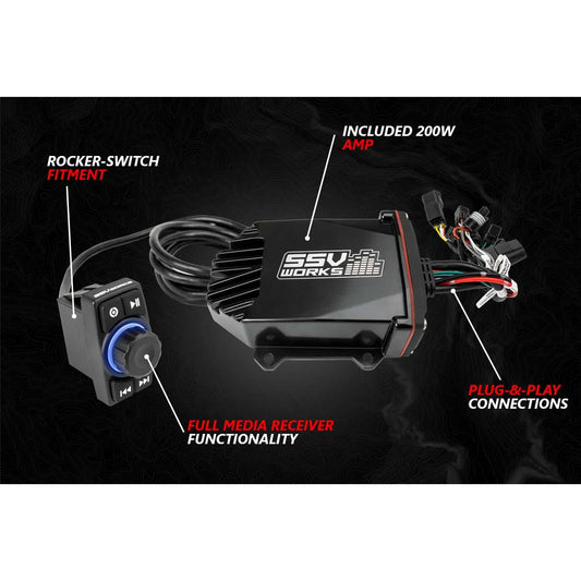 Kawasaki KRX A-Spec 5 Speaker Audio Kit