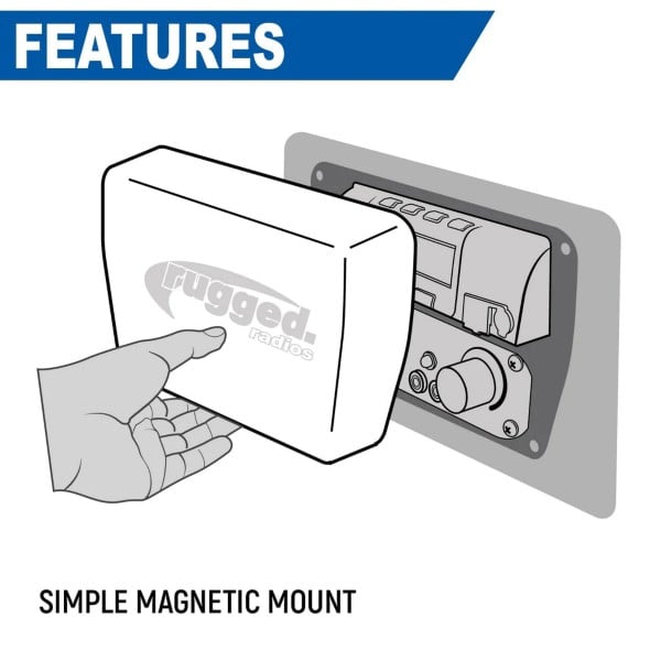 Rugged Radios Magnetic Radio & Intercom Cover for Rugged Radios Multi Mount Insert