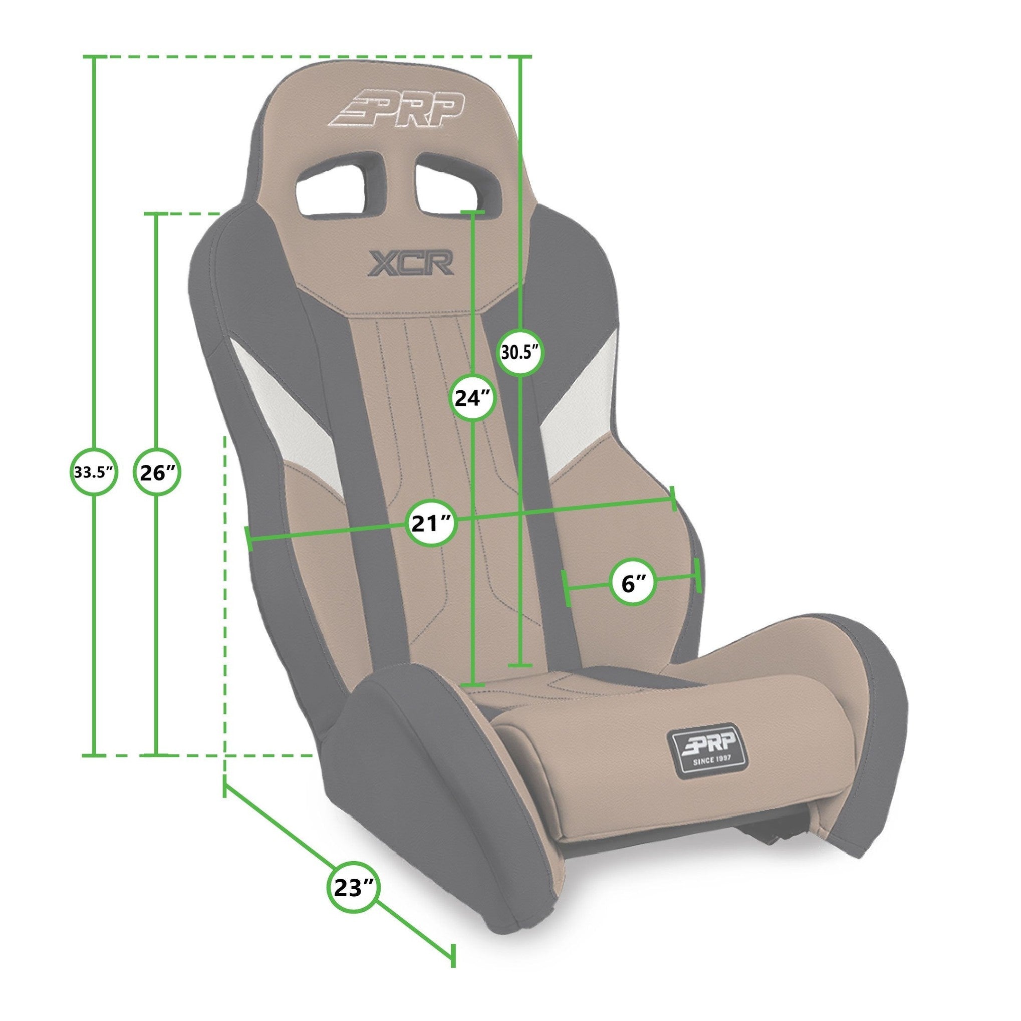 PRP XCR Suspension Seats For Polaris Pro XP/Pro R/Turbo R (Pair)