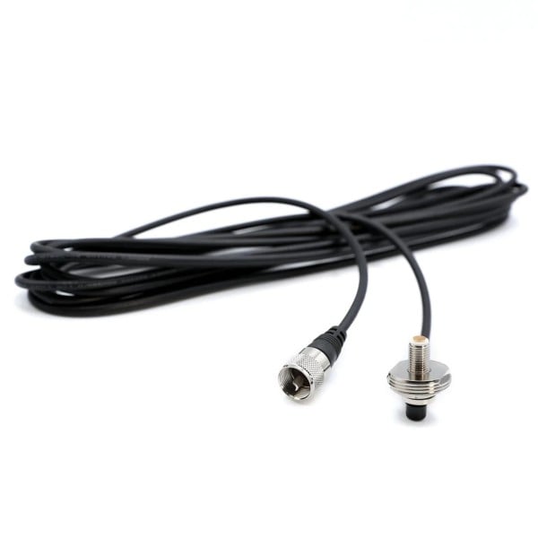 Rugged Radios 17 Ft Antenna Coax Cable with 3/8" NMO (TM) Thick Mount