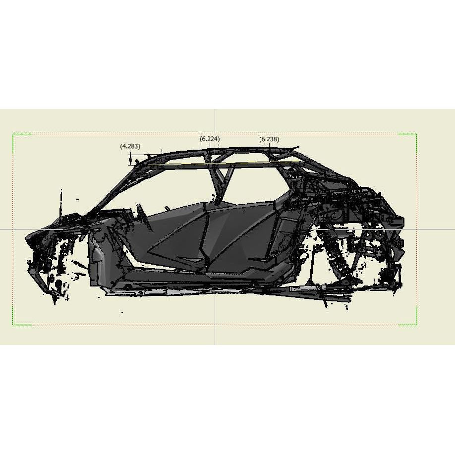 Polaris RZR Turbo R (4-Seater) RivTab DIY (Weld Yourself) Roll Cage Kit