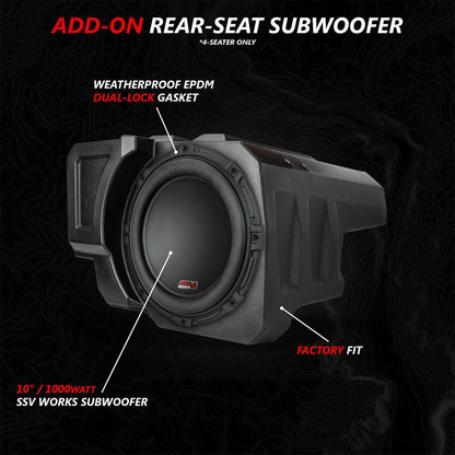 Polaris RZR Pro Series Phase-5 V-Spec 5-Speaker 1400watt System for Ride Command