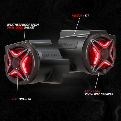 Polaris RZR Pro Series Phase-3 V-Spec 3-Speaker 1400watt System for Ride Command
