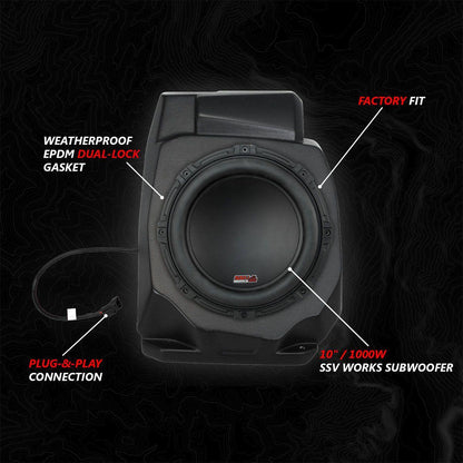 Polaris RZR Pro Series Phase-5 V-Spec 5-Speaker 1400watt System for Ride Command