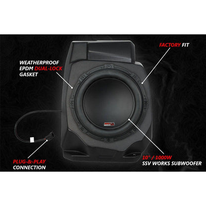 Polaris RZR Pro / Turbo R V-Spec 5 Speaker Plug-&-Play System with JVC
