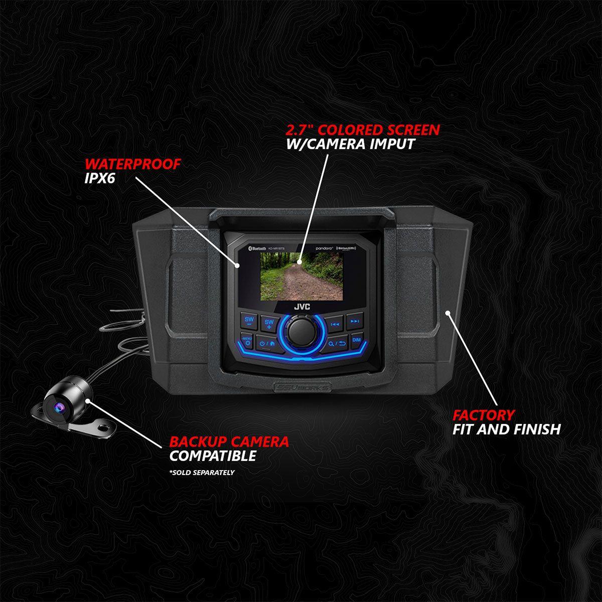 Polaris RZR Pro Series Phase-3 V-Spec 3-Speaker 1400watt System with JVC