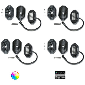5150 Whips 187 Style Rock Lights W/Control Harness