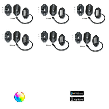 5150 Whips 187 Style Rock Lights W/Control Harness