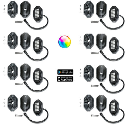 5150 Whips 187 Style Rock Lights W/Control Harness