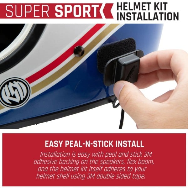Rugged Radios SUPER SPORT Kit with Radio, Helmet Kit, Harness, and Handlebar Push-To-Talk