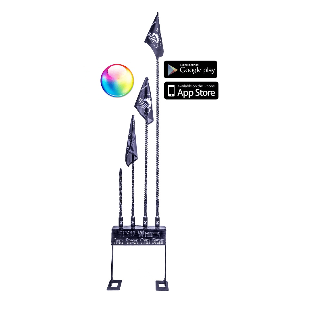 5150 Whips 187 LED Bluetooth Whips - Single