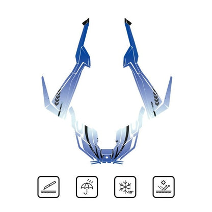 Kemimoto Polaris RZR PRO XP Sky Blue Wraps Graphics