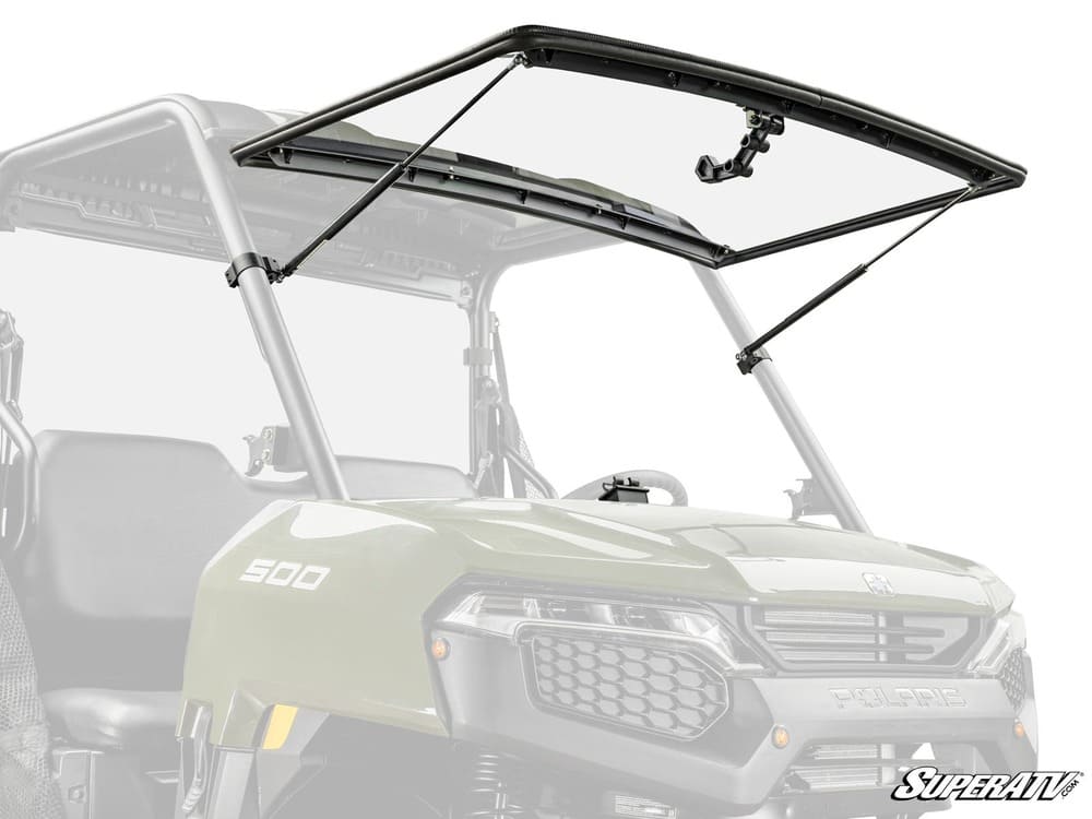 SuperATV '26+ Polaris Ranger 500 Scratch-Resistant Flip Windshield