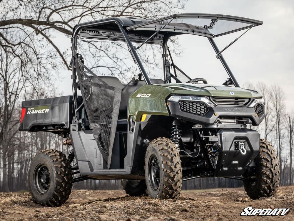SuperATV '26+ Polaris Ranger 500 Scratch-Resistant Flip Windshield