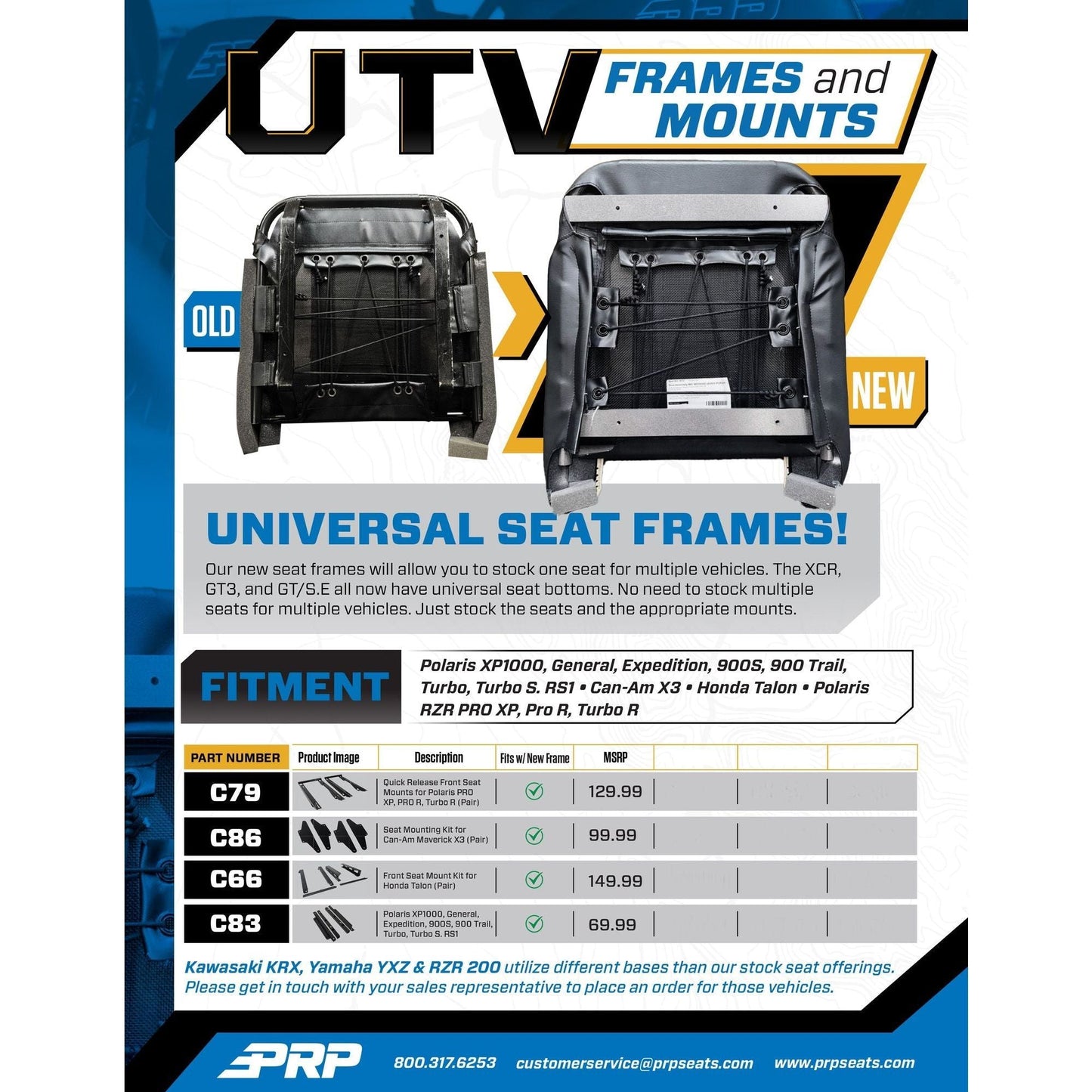XCR UTV Suspension Seat