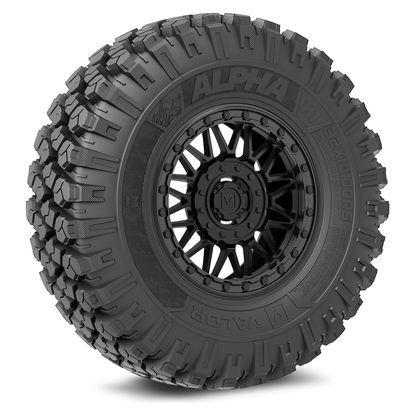 Alpha V08 (Satin Black) Wheel & Tire Package