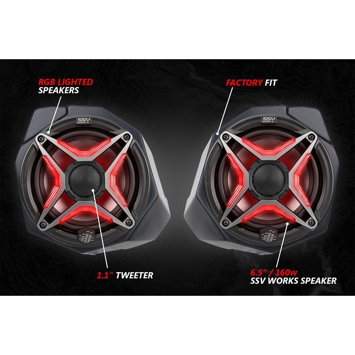 Can Am X3 6.5" Front Kick Speaker Pods